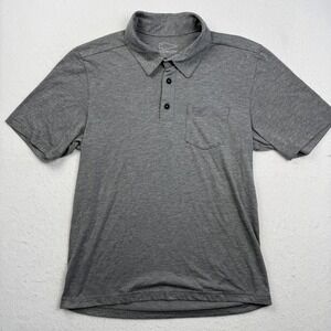 GORUCK Tri-Blend X Polo Shirt Mens Medium Gray Performance Stretch Gym Training